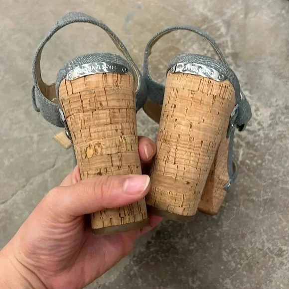 Michael kors denim cork platform sandals - Picture 4 of 7